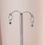 Birthstone hoop earrings - Galore jewelry