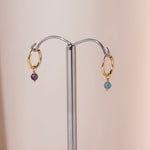 Birthstone hoop earrings - Galore jewelry
