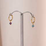 Birthstone hoop earrings - Galore jewelry