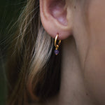 Birthstone hoop earrings - Galore jewelry