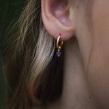 Birthstone hoop earrings - Galore jewelry