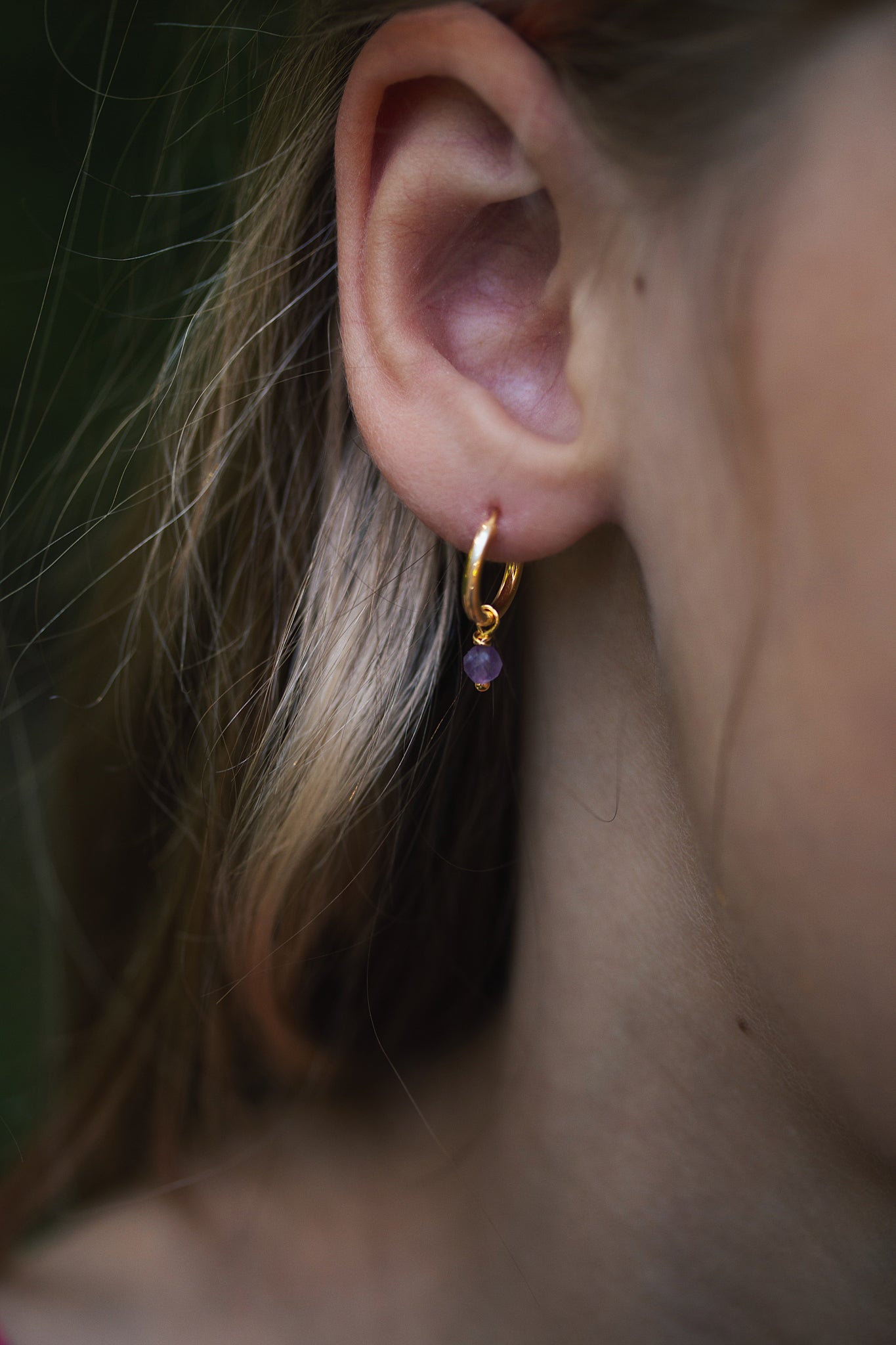 Birthstone hoop earrings - Galore jewelry