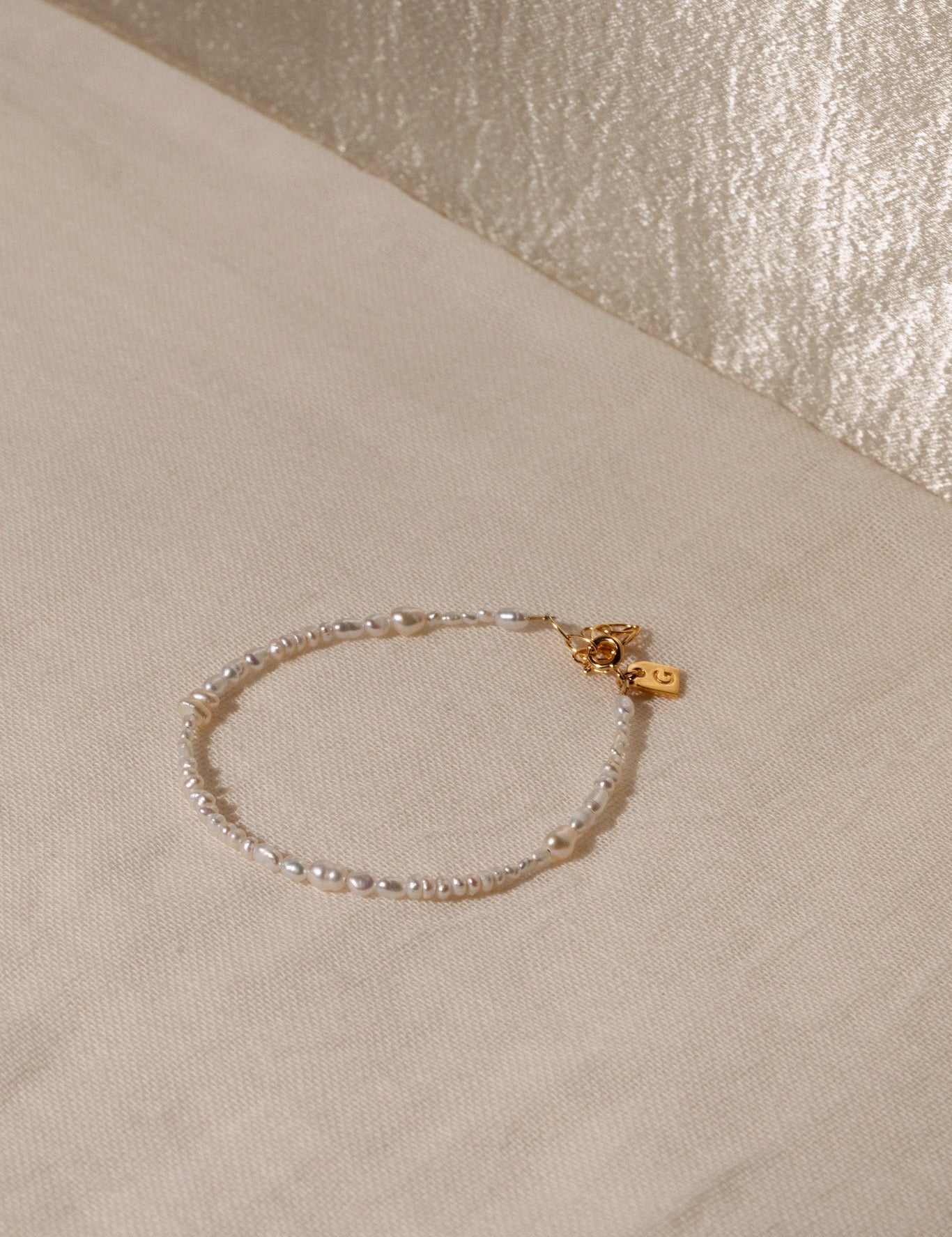 Pearl anklet petite - Galore jewelry