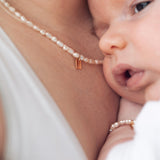 Pearl & Tag necklace women - Galore jewelry