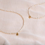 Pearl & Tag necklace women - Galore jewelry