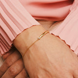 Fifty-fifty diamond bracelet women