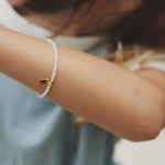 Birthstone & Tag bracelet petite - Galore jewelry