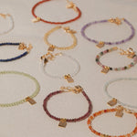Birthstone & Tag bracelet petite - Galore jewelry