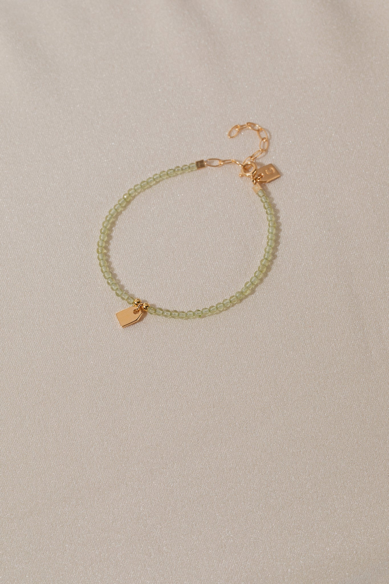 Birthstone & Tag bracelet petite - Galore jewelry
