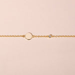 Circle and diamond bracelet baby - Galore jewelry