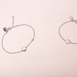 Circle and diamond bracelet women - Galore jewelry