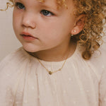 Circle and diamond necklace baby - Galore jewelry