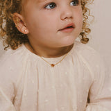 Circle and diamond necklace baby - Galore jewelry