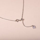 Circle and diamond necklace women - Galore jewelry