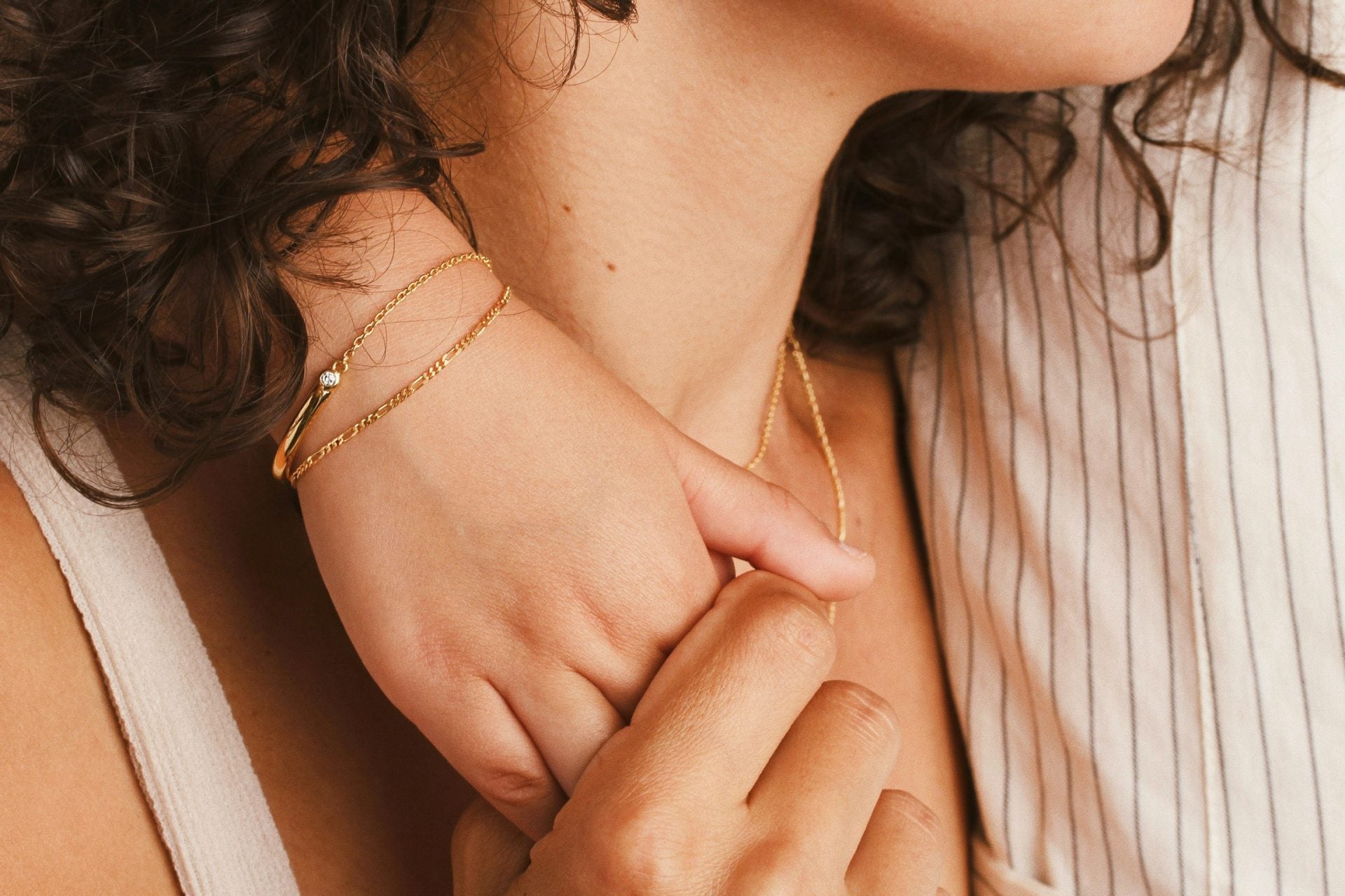 Figaro bracelet petite - Galore jewelry