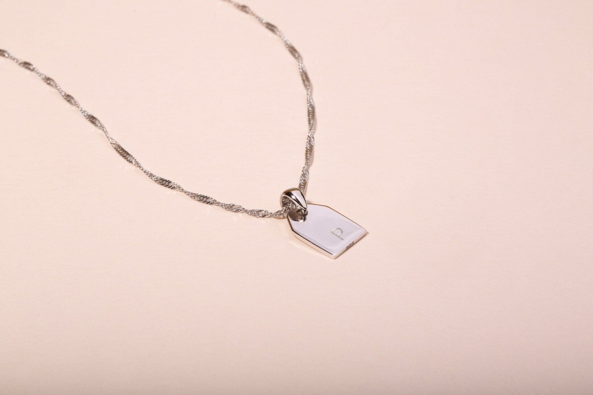 Label pendant - Galore jewelry