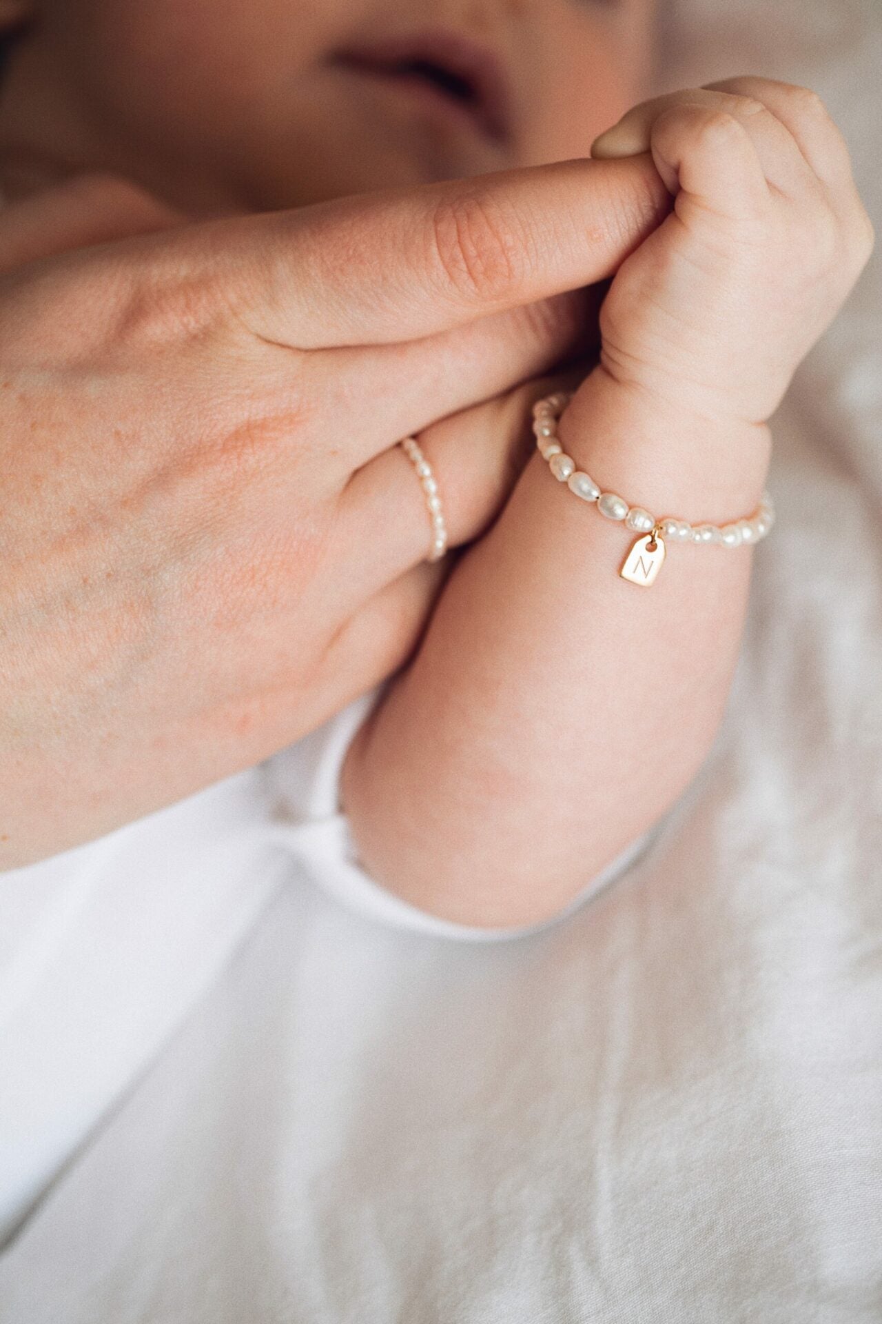 Pearl & Tag bracelet baby - Galore jewelry