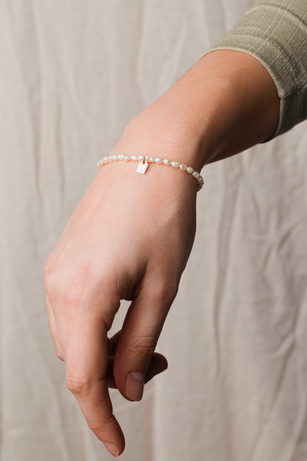 Pearl & Tag bracelet women - Galore jewelry
