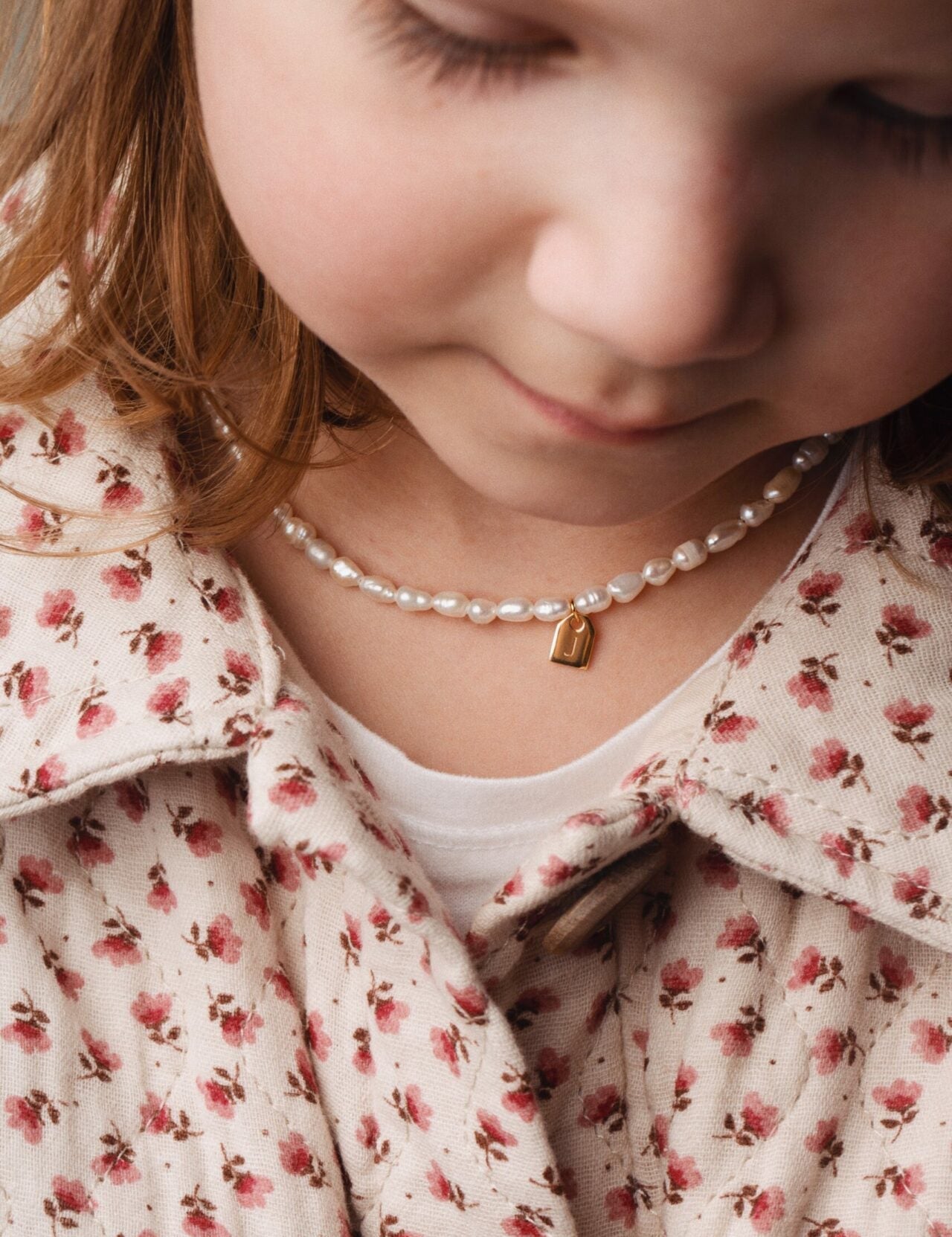 Pearl & Tag necklace petite - Galore jewelry