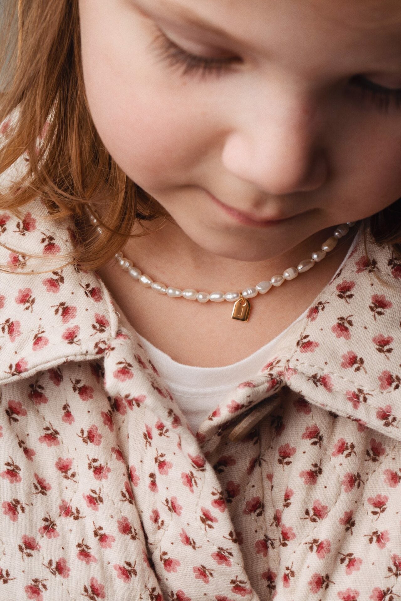 Pearl & Tag necklace petite - Galore jewelry