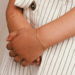 Single diamond bracelet petite - Galore jewelry