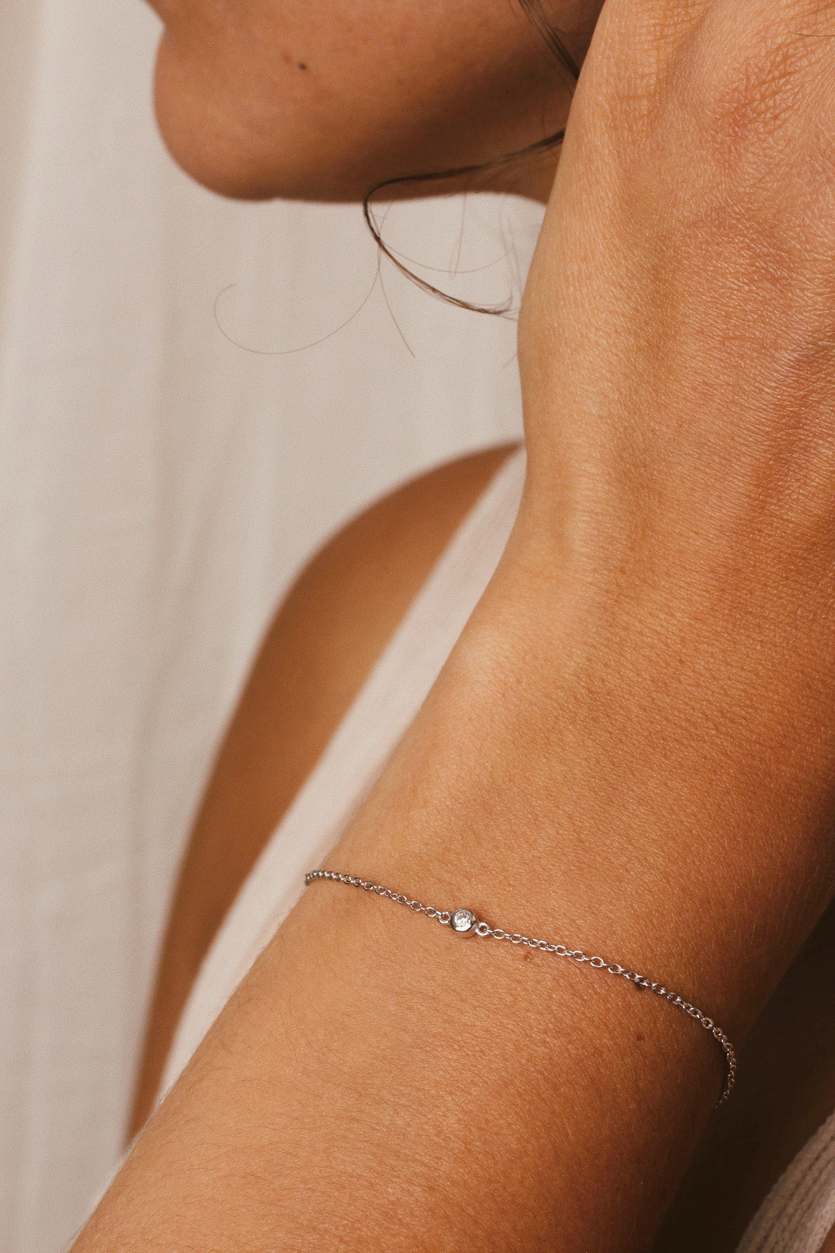 Single diamond bracelet women - Galore jewelry
