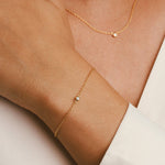 Single diamond bracelet women - Galore jewelry