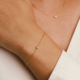 Single diamond bracelet women - Galore jewelry
