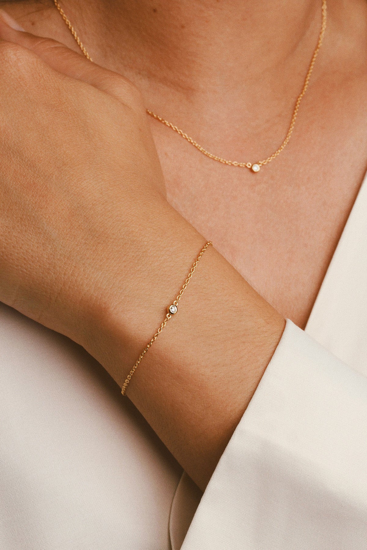 Single diamond bracelet women - Galore jewelry