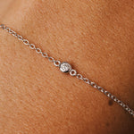 Single diamond bracelet women - Galore jewelry