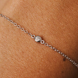 Single diamond bracelet women - Galore jewelry
