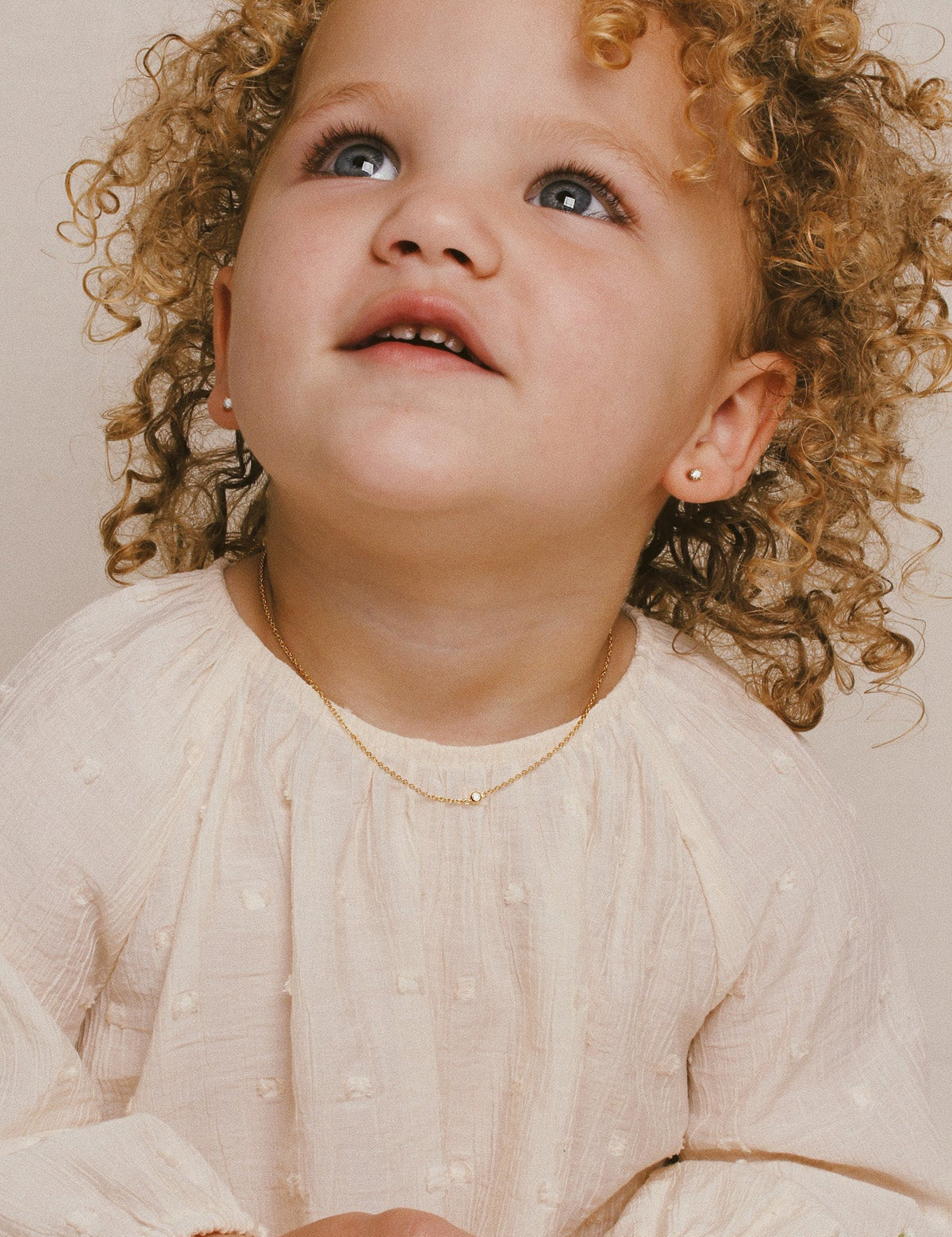 Single diamond necklace baby - Galore jewelry