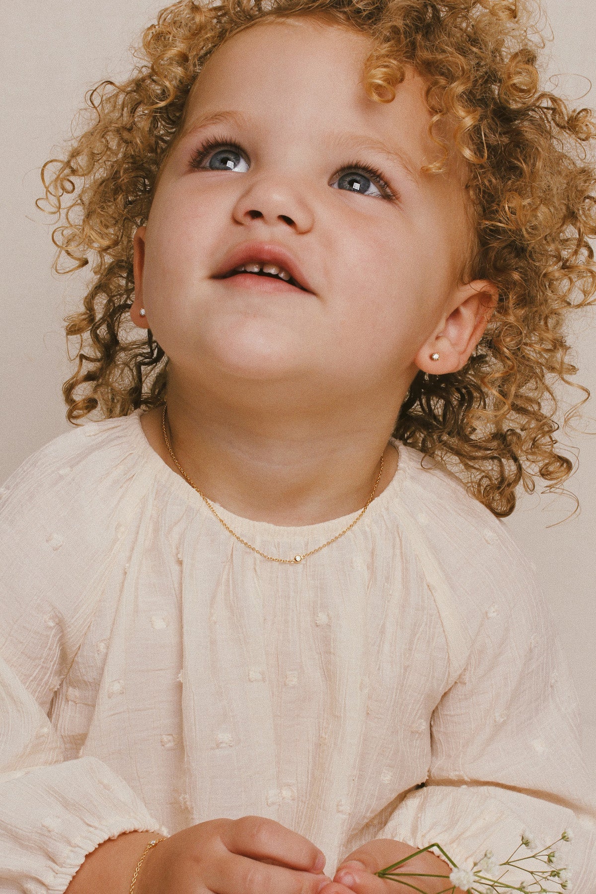 Single diamond necklace baby - Galore jewelry