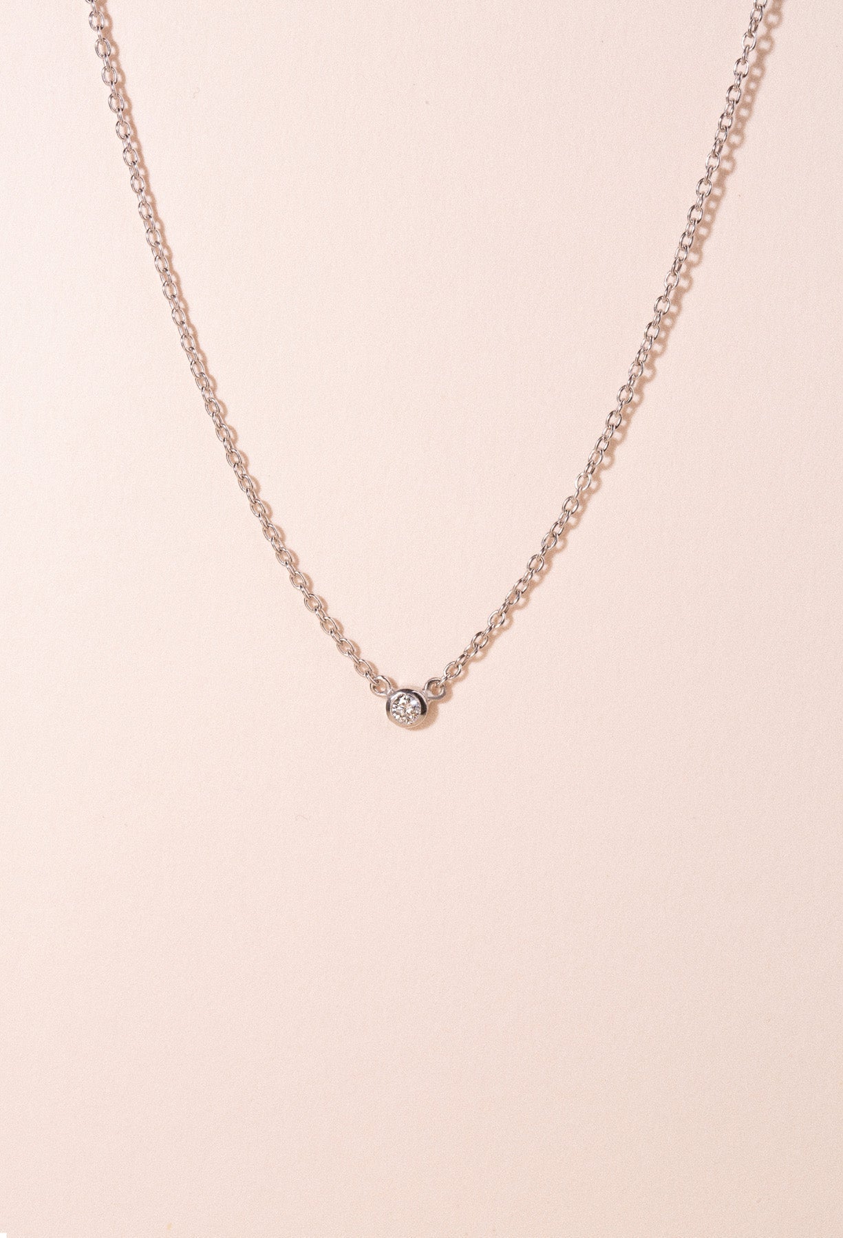 Single diamond necklace baby - Galore jewelry