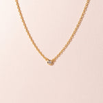 Single diamond necklace petite - Galore jewelry