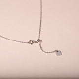 Single diamond necklace petite - Galore jewelry