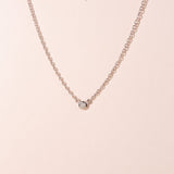 Single diamond necklace petite - Galore jewelry