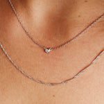 Single diamond necklace women - Galore jewelry