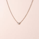 Single diamond necklace women - Galore jewelry