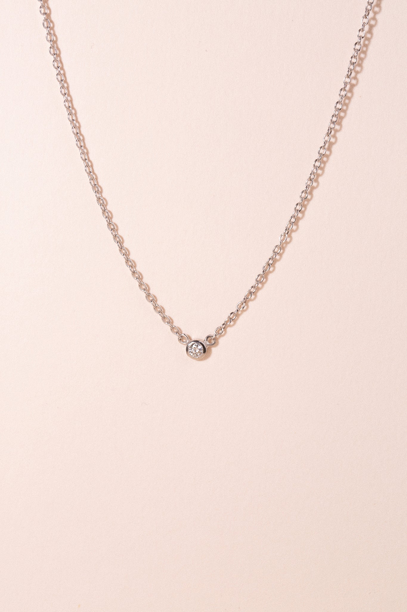Single diamond necklace women - Galore jewelry