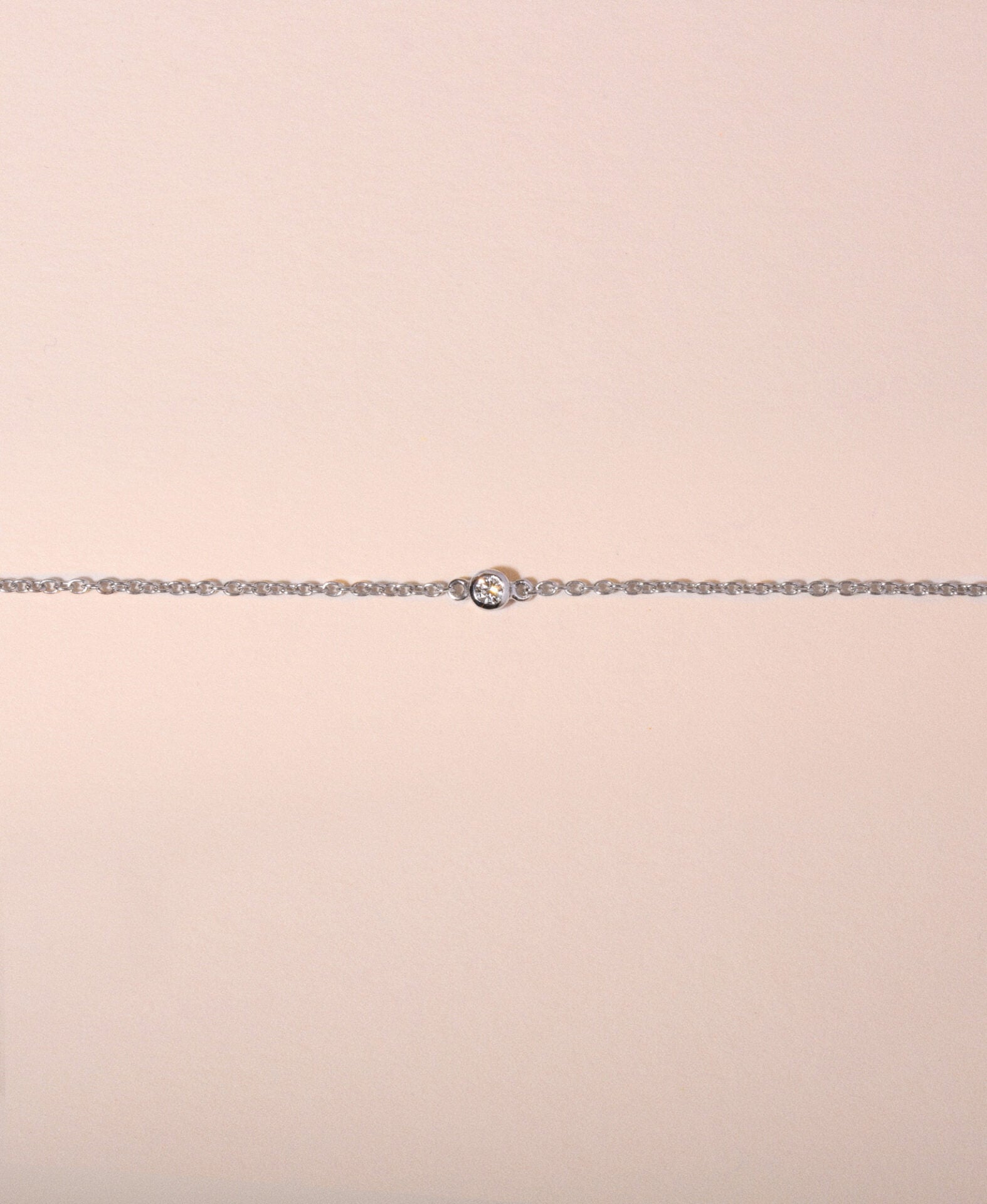 Single diamond bracelet petite