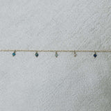 Figaro Gem Drops blue bracelet women