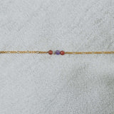 Figaro Gem red bracelet petite