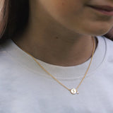 Circle necklace petite