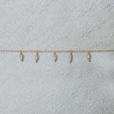 Figaro Pearl Drops bracelet petite