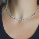 Roze Quartz necklace women