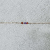 Figaro Gem red bracelet petite