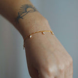 Figaro Pearl Drops bracelet women