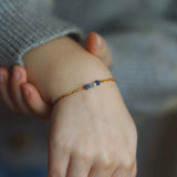 Figaro Gem blue bracelet petite