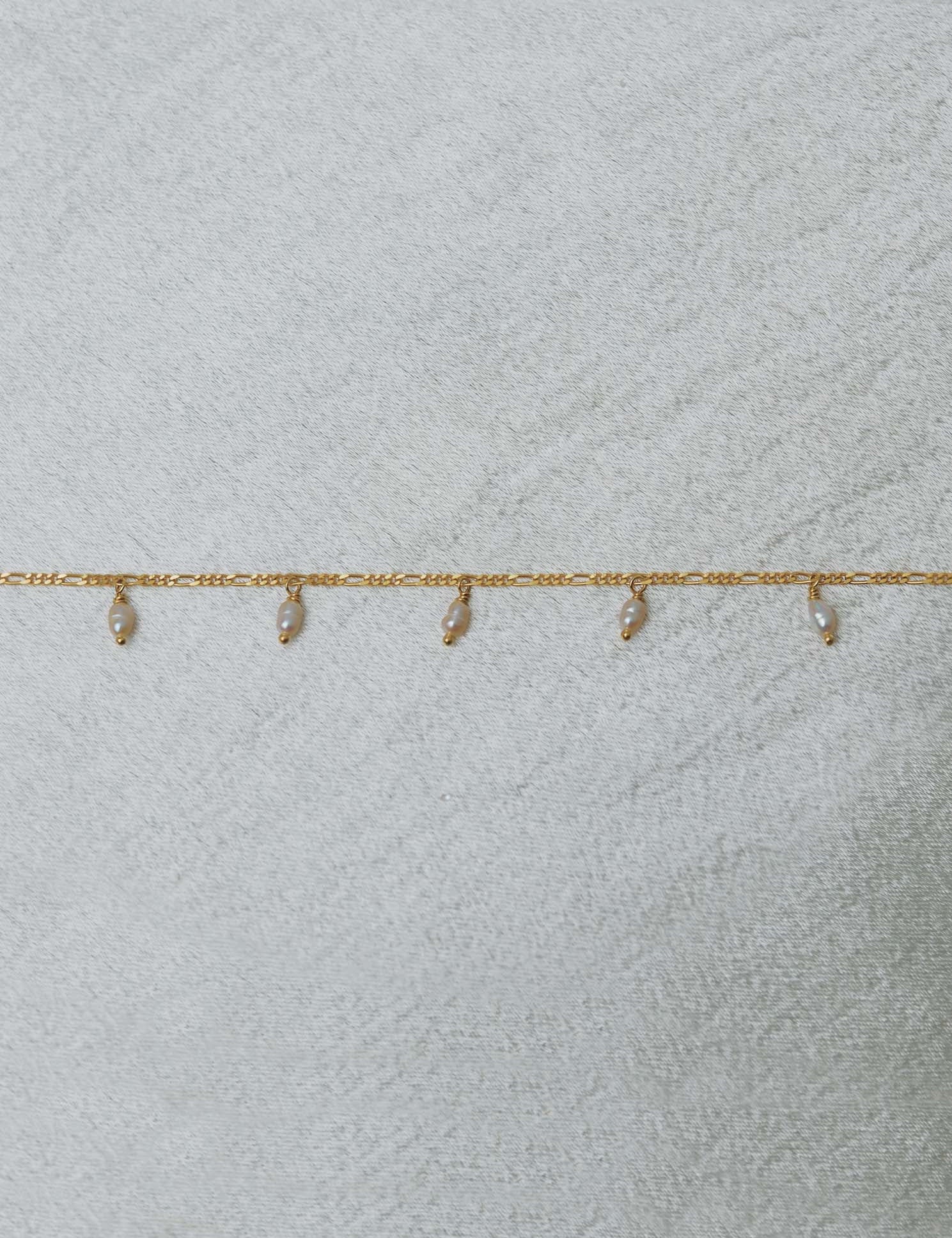 Figaro Pearl Drops bracelet women